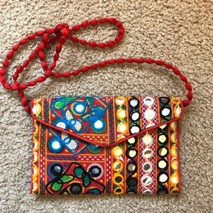 Boho/Ethnic Handmade Clutch Crossbody Bag